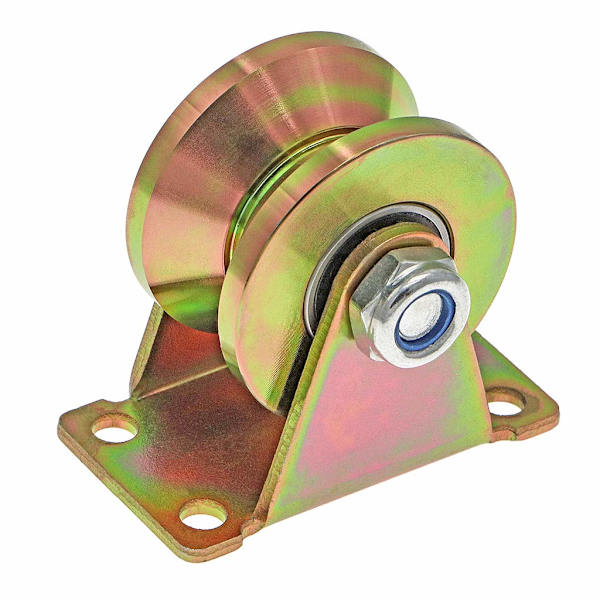 4 kpl V-urapyörää, 50 mm liukuporttipyörät, 300 kg per rulla