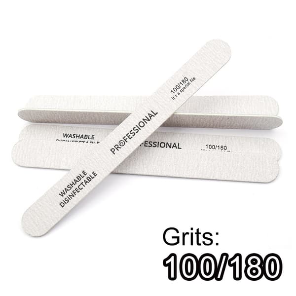 100 stk. træneglefile 100/180 negleværktøj bufferblok manicure