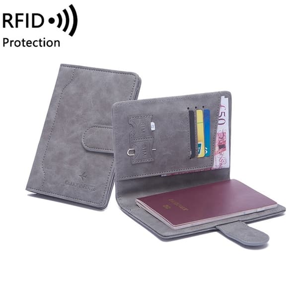 Passinpidike Lompakko RFID-korttipidike Ohut - Musta Black black