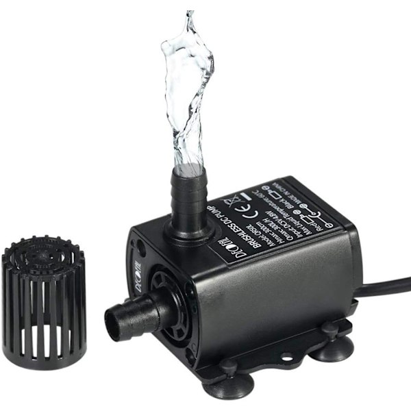 4,8W direkte USB 5V nedsænkelig vandpumpe, 300 cm IP68