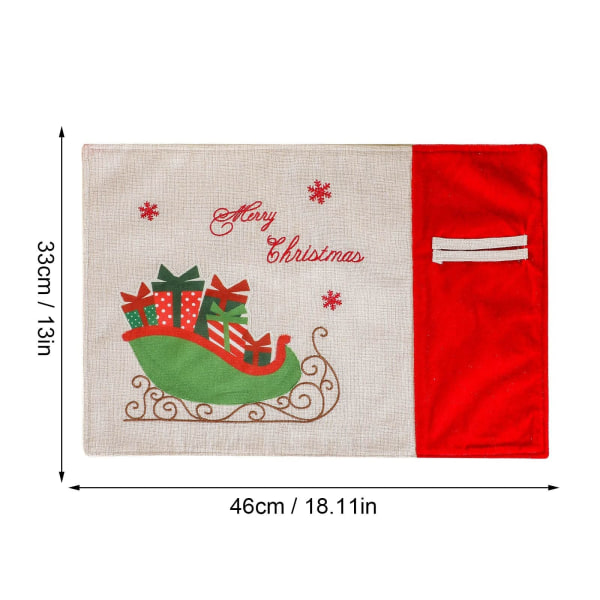 Julebordsplade Burlap Plade