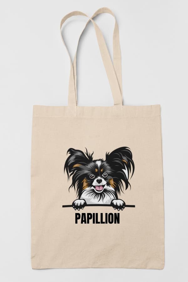 Papillon kangaskassi koiran ostoskassi Kangaskassi Luonto Nature one size