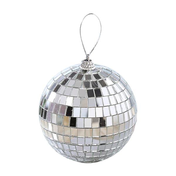 6/12 stk. Mini Diskokugle Festdekorationer Sølv Mini Plastikpynt Små Diskokugler Sølv Sølv Silver 4CM