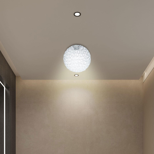 Klassisk Globus Lampeskærm Loftlampe Skygge Hul Ud Lysekroner Vedhængslampe Metal til Bordrum Gulvlampe Droplight（10cm）