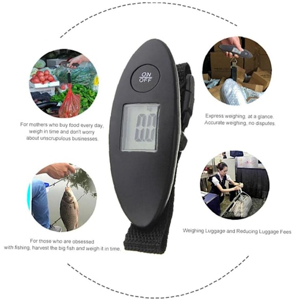 Bærbar 40kg/100g Digital Bagagevægt Elektronisk Præcision Kuffertvægt Håndholdt Rejsetaske Vejning
