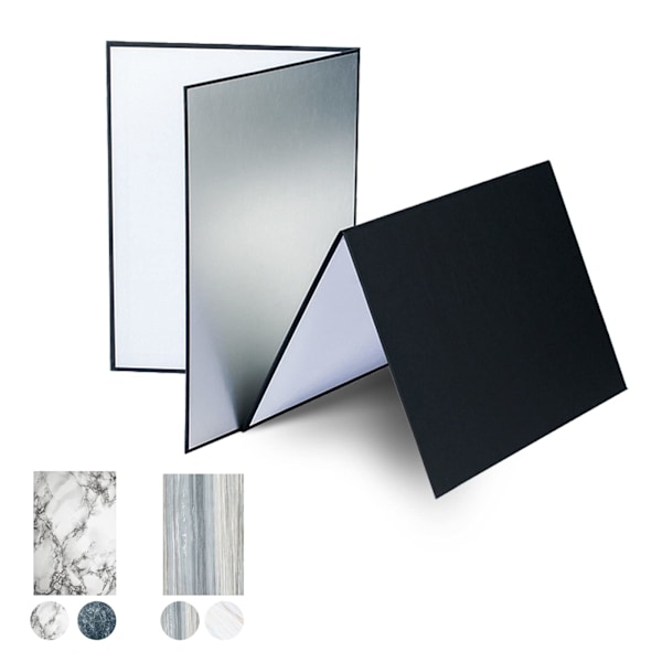 A3 x 2 Foto Lys Reflektor, 3 i 1 Bærbar Foldbar