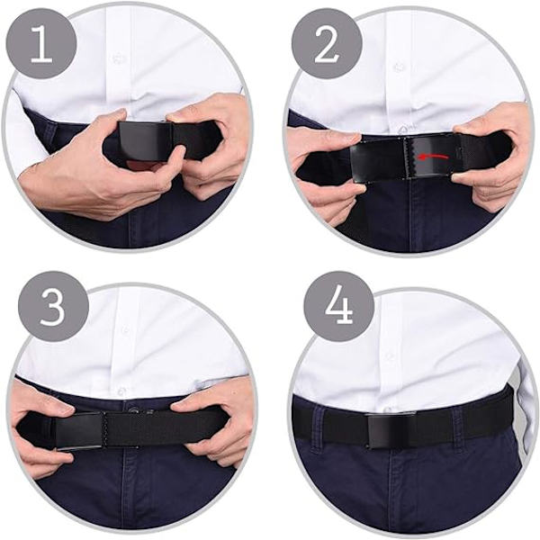 Trimming Shop Unisex Webbing Bälte Webbat Canvas Rem Metall Spänne Justerbar Arméstil Midjeband Utomhus Utility Wear 120cm