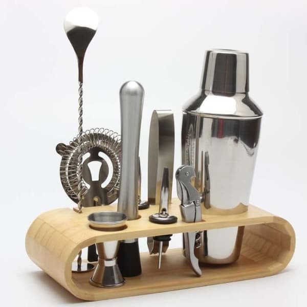 10 stk. Cocktail Shaker Mixer Sæt Rustfrit Stål Bartender Værktøj 750ML