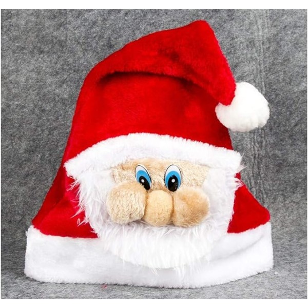 Tomteluva för vuxna och barn, röd, till jul