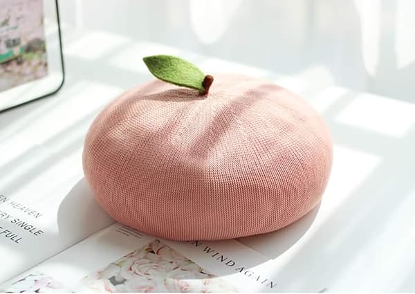 Fransk basker för kvinnor Pink
