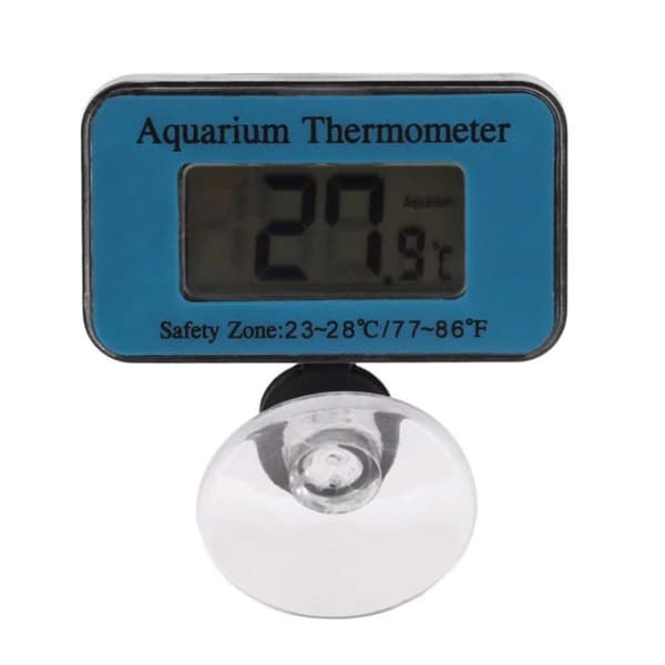 Akvarietermometer - Trådlös digital med sugpropp Blue blue