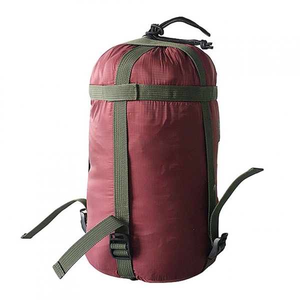 Nylon kompressionssæk til sovepose, bærbar opbevaringstaske, letvægts kompakt, til camping udendørs Vandring Rygsækrejser