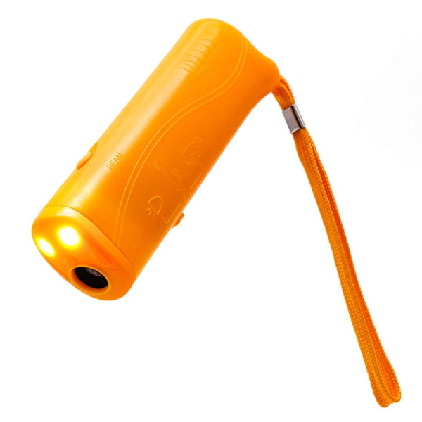 Kätevä koiran karkotin, 3 in 1 LED-taskulamppu (keltainen)