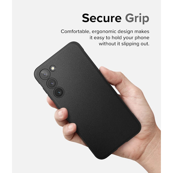 Etui kompatibelt med Samsung Galaxy S23 5G etui (2023), robust stødsikkert skridsikkert TPU slankt tyndt telefoncover til Galaxy S23 - Sort S23