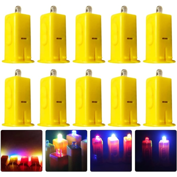 20 stk LED-lanternelys Batteridrevne Små LED-lys