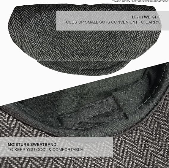 Tweed flat caps for menn