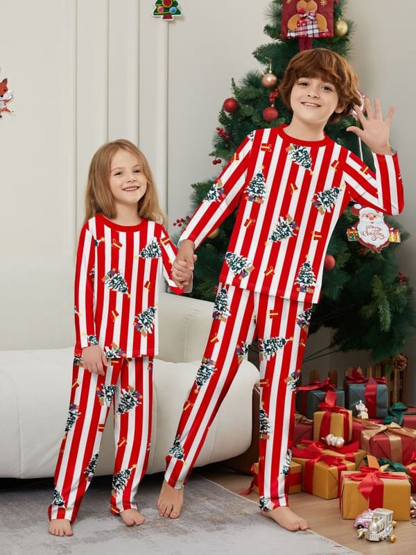 Julepyjamas til familien - Matchende sæt til børn Kid 5