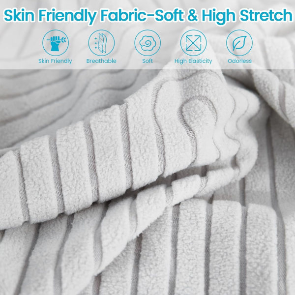 Soffaöverdrag, Universal Stretch Soffaöverdrag L-Form, Hörnsoffaöverdrag För 1/2/3 Sitsplatser Soffa Kudde Skydd Överdrag Stor Enkelsits Överdrag