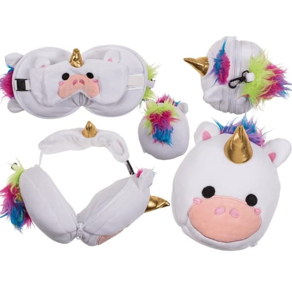 2-in-1 matkatyyny silmämaskilla - Yksisarvinen multicolor multicolor