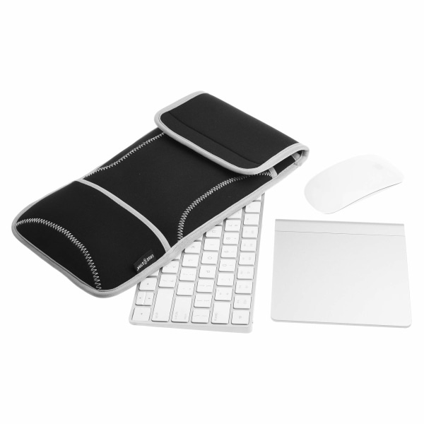 3-lags bærbart tastatur og mus Bæreveske Oppbevaringsveske Reisetui Beskyttende etui for Apple Magic Keyboard Første generasjon, andre generasjon