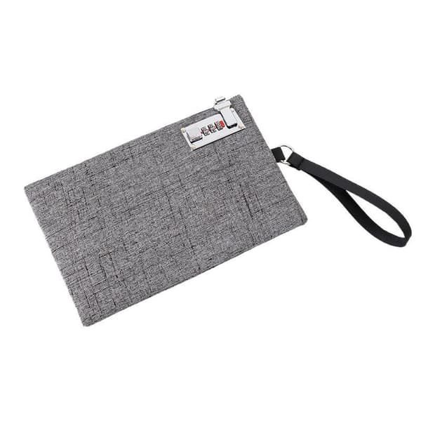 Sikker RFID-blokerende rejsedokumentorganizer grå Grey 122