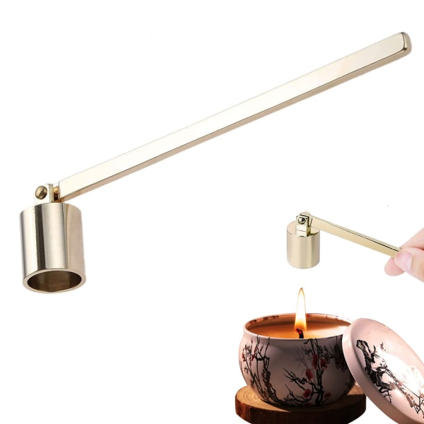 Stearinlysslukker med langt håndtag Candle Snuffer (guld)
