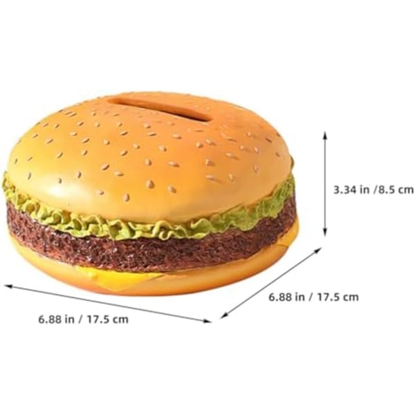 Hamburger Tissue Box Papir Oppbevaringsboks Bil Tissue Holder Brød Modell Kreativ Hamburger Design Tissue Box