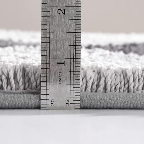 Grå badrumsmatta halkfri badkarsmatta grå rutig inredning mikrofiber golvmatta superabsorberande tjock plysch badmatta maskintvättbar 16\" x 24\"