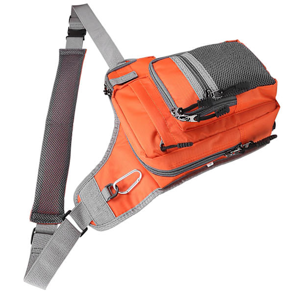 Orange Canvas Fiske Väska Midja för Utomhussporter Cykling och Bergsklättring