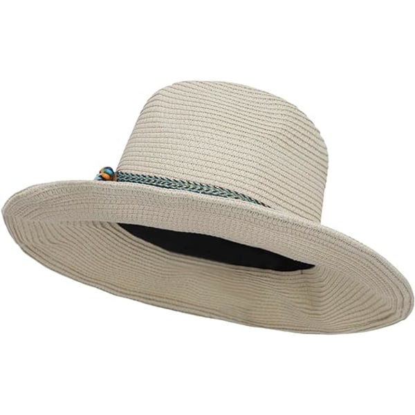 Unisex Cowboy-olkihattu Vintage Cowgirl Hat Klassinen Western-tyyli, beige
