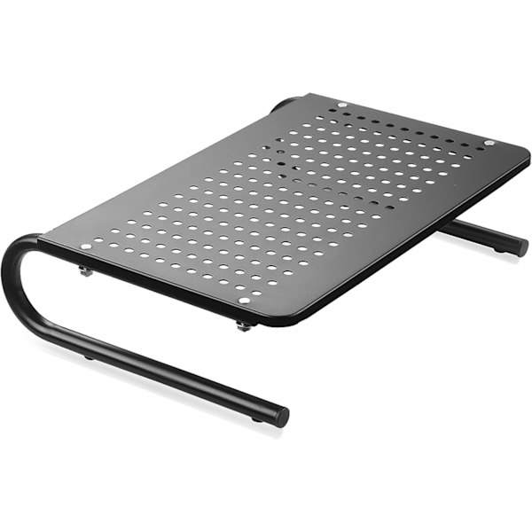 Monitorstativ, Skärmstativ i metall för laptop, dator, skrivare och alla platta skärmar, Klarar upp till 20 kg