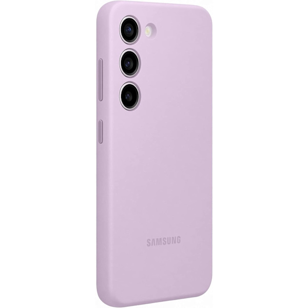Passer til Samsung Galaxy S23+ silikoneetui, behagelig følelse, anti-fald light purple S23+