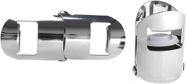2-pack champagnekorkar i rostfritt stål, vakuumförsegling för flaskor med mousserande vin, silver