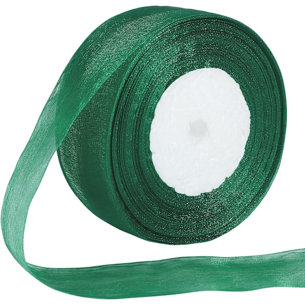 Läpinäkyvä nauha, 40 mm x 48 jaardia kaksisivuinen läpinäkyvä sifonkinauha lahjojen pakkaamiseen, joulu- ja hääjuhliin sekä seremoniakoristeluun