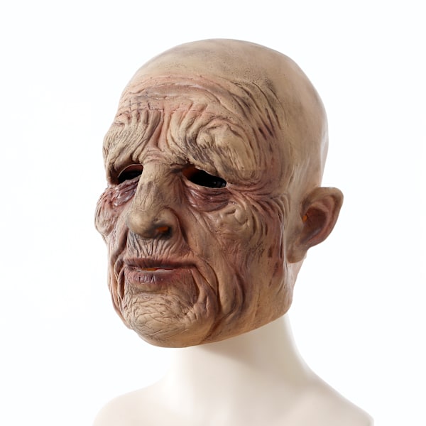 Halloween kostume horror maske, latex maske, rollespil fest horror realistisk maske