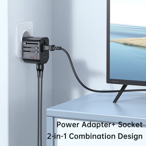 Mcdodo 20W PD Reseadapter 2x USB-A 1x USB-C Svart 220