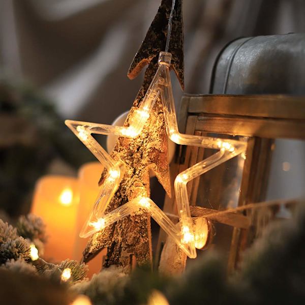 4 stk julevinduer LED-lys (julesett B)