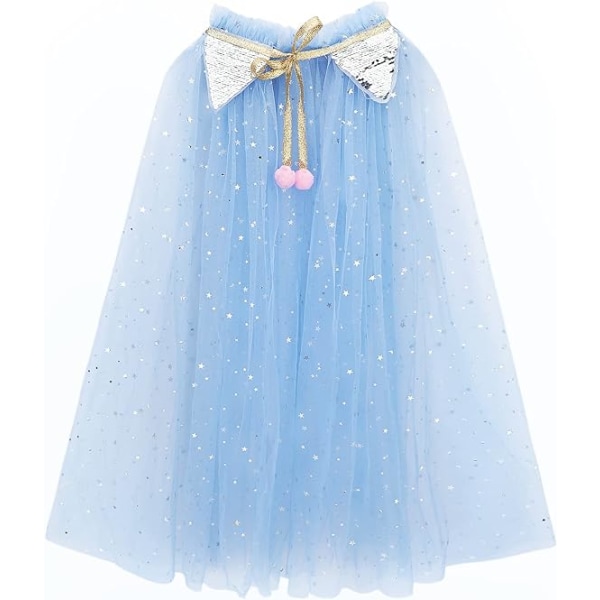 Princess Cape Färgglad Princess Cloak, Princess Dress，L