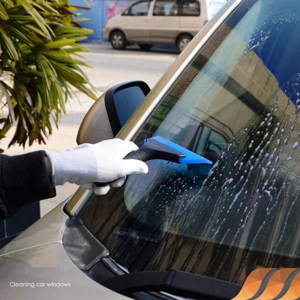 Gummiskraber, Lille, Squeegee Blade, Vindue Squeegee, Bruse Squeegee til Bil, Vindue, Brusebad, Dør, Glas Blue
