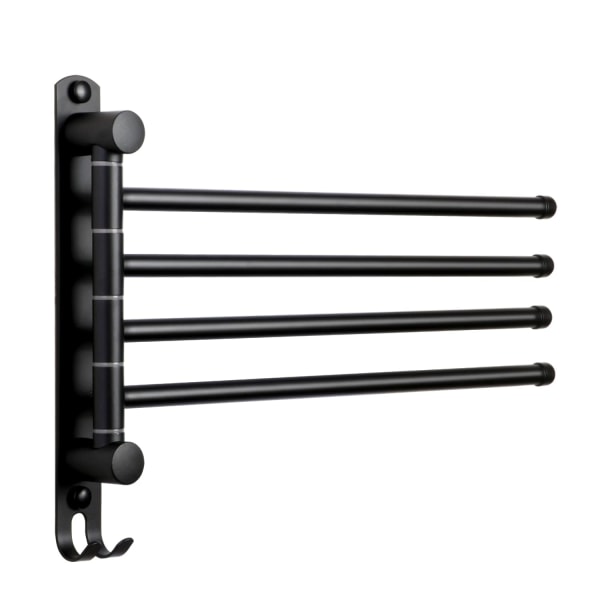 Bathroom Towel Rail with 4 Bars 180° Rotating Towel Rails in SUS304 Stainless Steel Wall Mounted Towel Rails for Bathroom Kitchen Sink