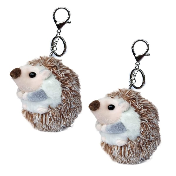 Hedgehog Plush nøkkelring tilbehør Ryggsekkklemmer 3,93 tommer