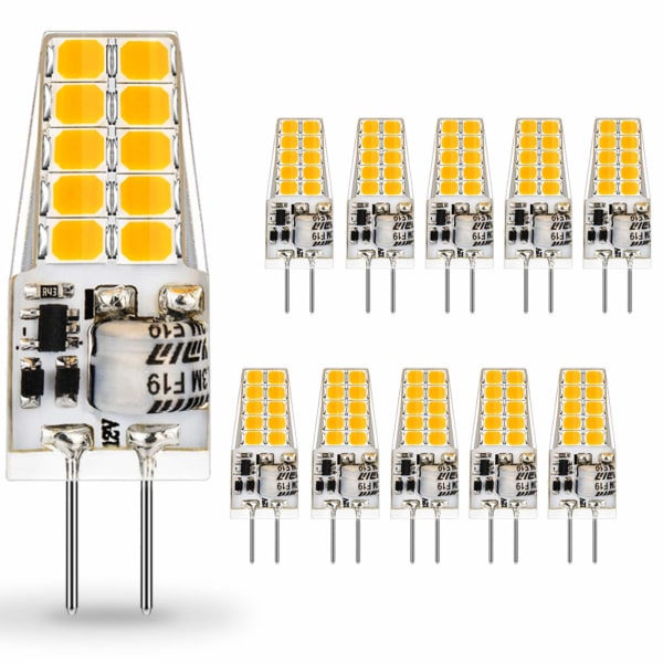 G4 LED-polttimo, 2W vastaa 20W lämmintä valkoista 3000K 220LM 10kpl