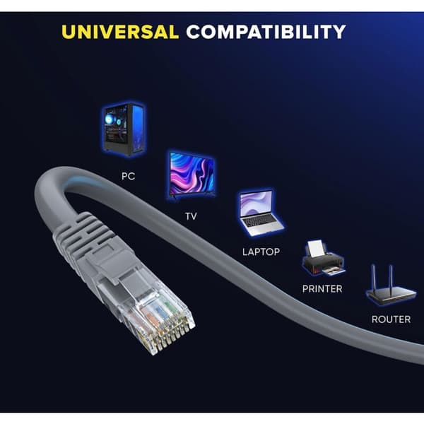 Starlink Mini Ethernet-kabel, erstatnings Ethernet-kabelforlengelse for Starlink Mini rektangulær satellittantenne, vanntett, bærbar (1m/3ft)