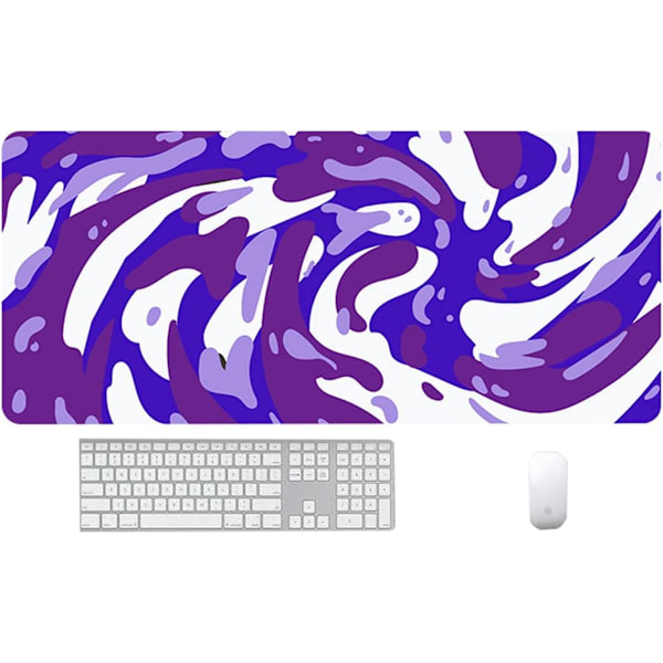 Gaming Mousepad, Ekstra Stor Mousepad 900x400x3MM med Syet Kant, Stor Tung Tyk Behagelig Foldbar Vaskbar Matte