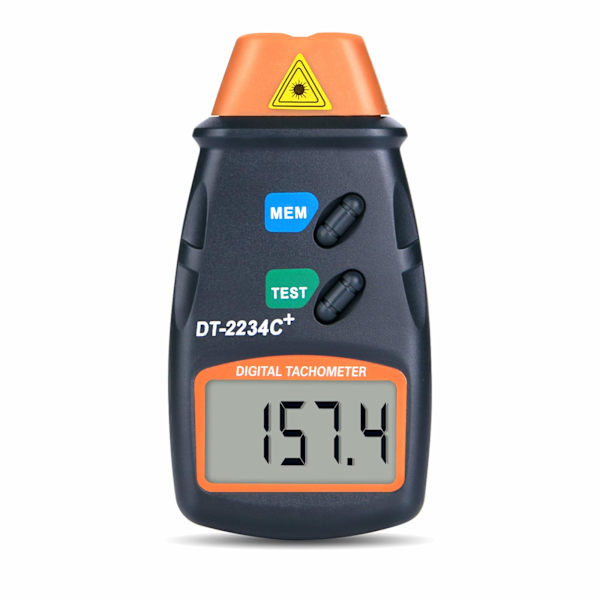Berøringsfri digital laserfototachometer RPM-tach