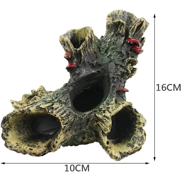 Log Harpiks Tre Stamme Ornament Akvarium Fisk Tank Dekor Hjem Landskapsarbeid Håndverk for Fisk Tank Små Fisk Gjemmer Seg
