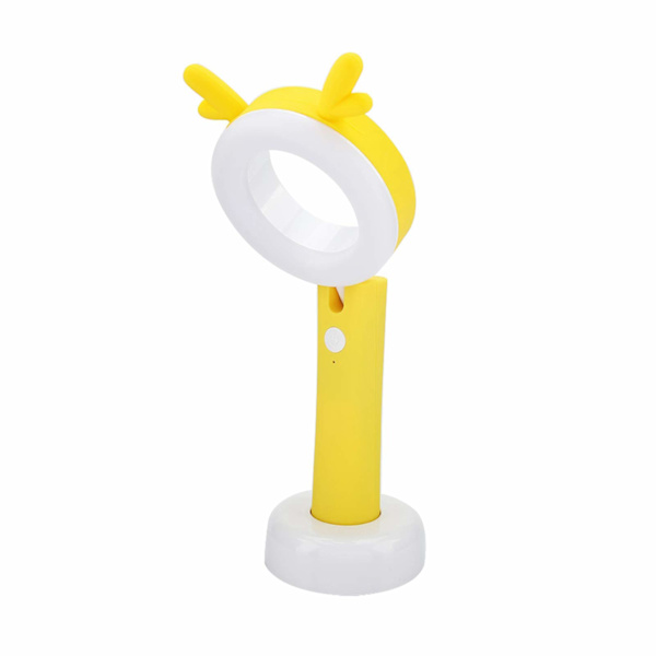 Robust och hållbar USB-bordslampa Praktisk hopfällbar (gul)