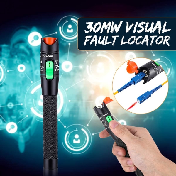 30MW 30KM Visuell Feilsøker med 1,25mm FC eller 2,5mm Kontakt