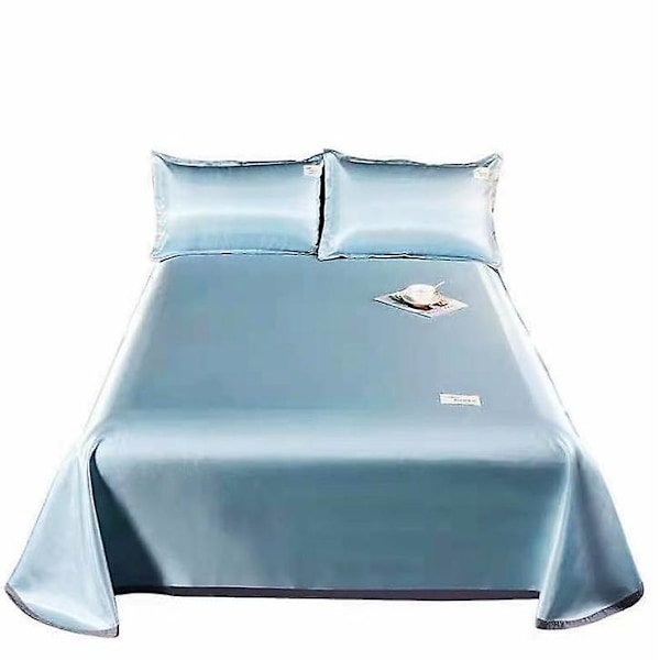 Sommar is silke sängkläder 3 delar set is silke sommar sängkläder Light blue