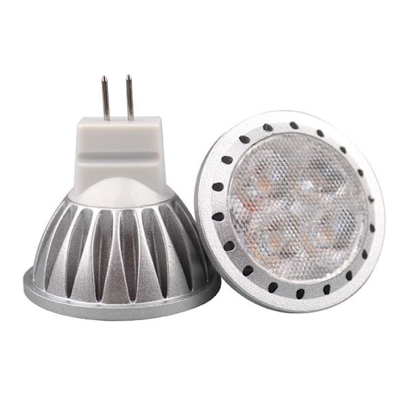 MR11 LED-lampor Varmvitt 12V 3W, GU 4-sockel, 4-pack
